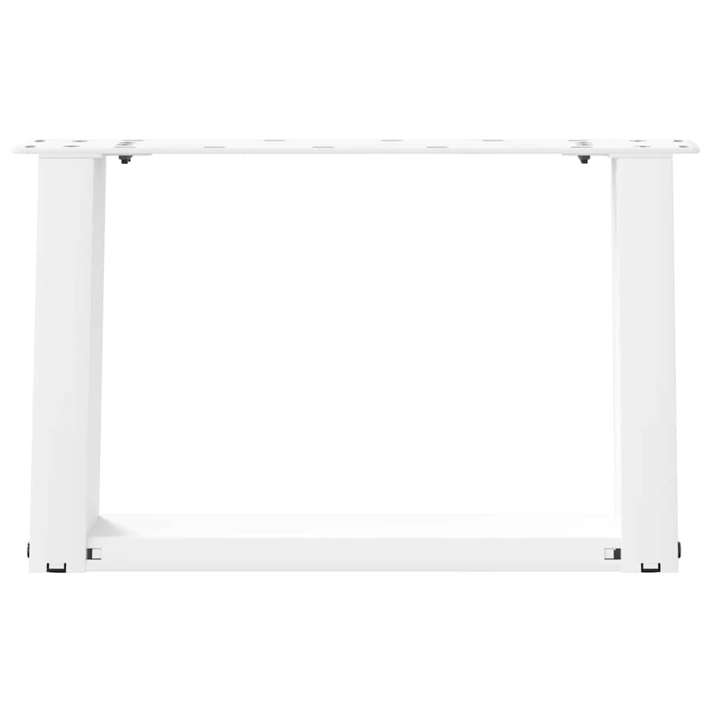2 db U alakú fehér dohányzóasztal láb 50 x (30-31) cm acél