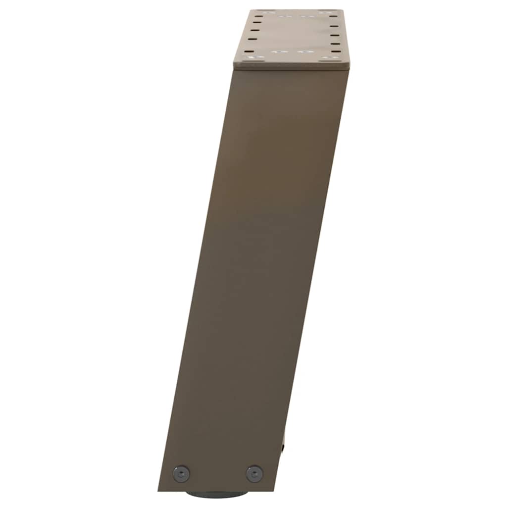 2 db U alakú natúr acél dohányzóasztal láb 50x(30-31) cm