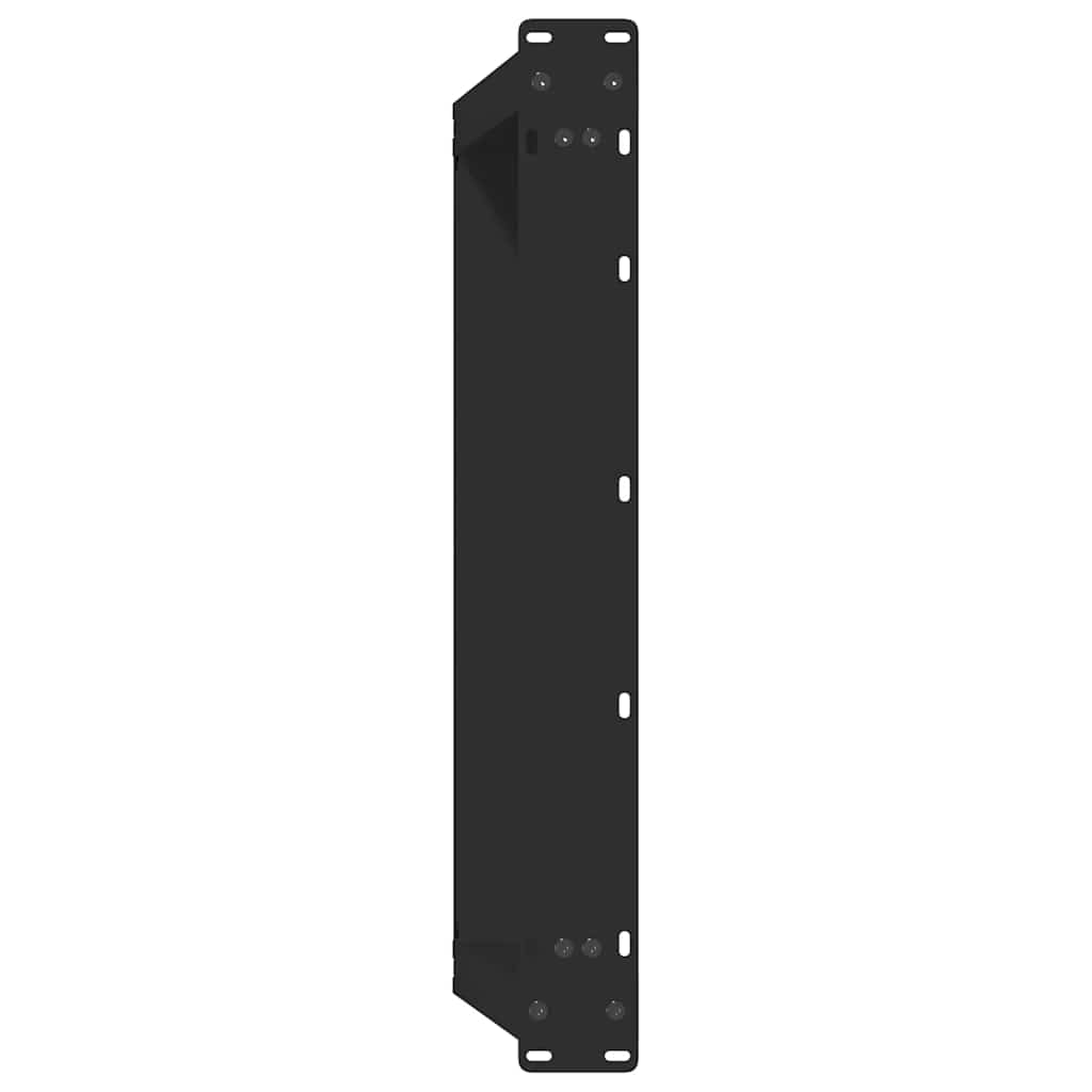 2 db U alakú dohányzóasztal láb fekete 60 x (30-31) cm acél dohányzóasztal láb