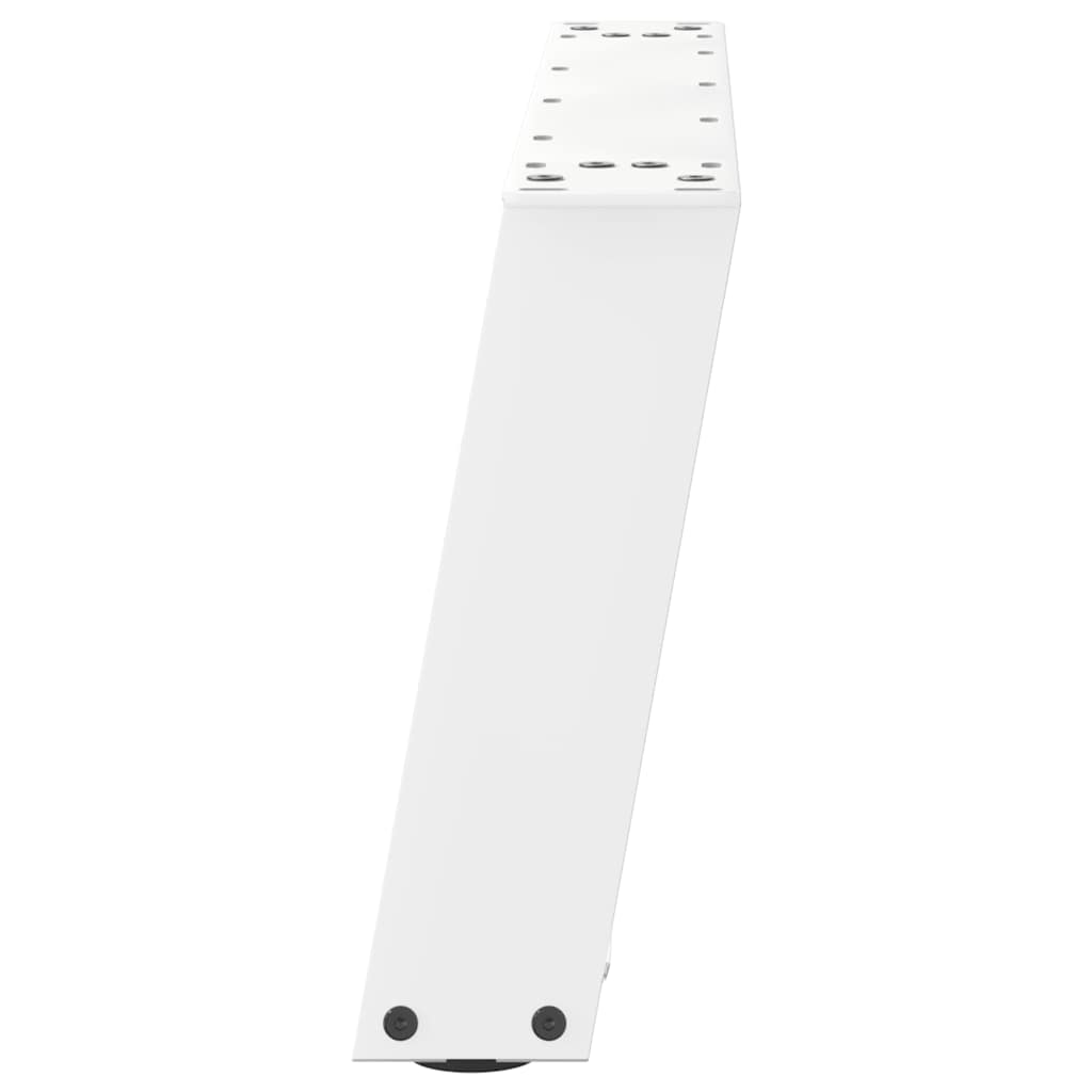2 db U alakú dohányzóasztal láb fehér 60 x (30-31) cm acél