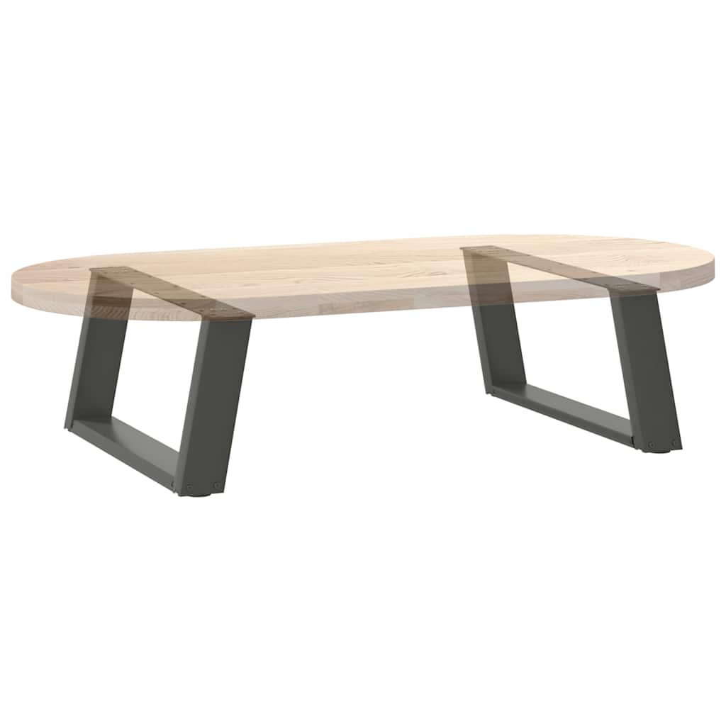 2 db antracitszürke, U alakú acél dohányzóasztal láb 60 x (30-31) cm