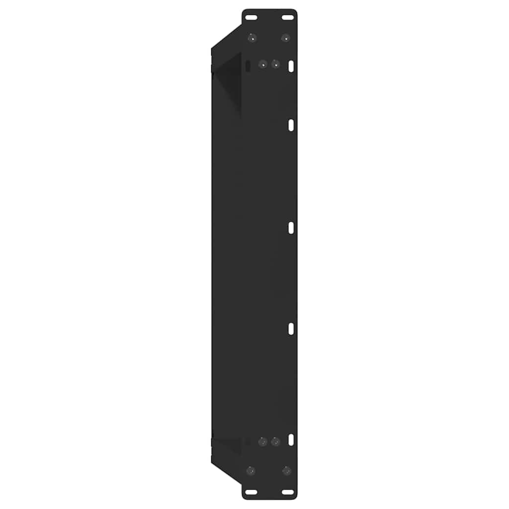 2 db U alakú dohányzóasztal láb fekete 70 x (30-31) cm acél dohányzóasztal láb