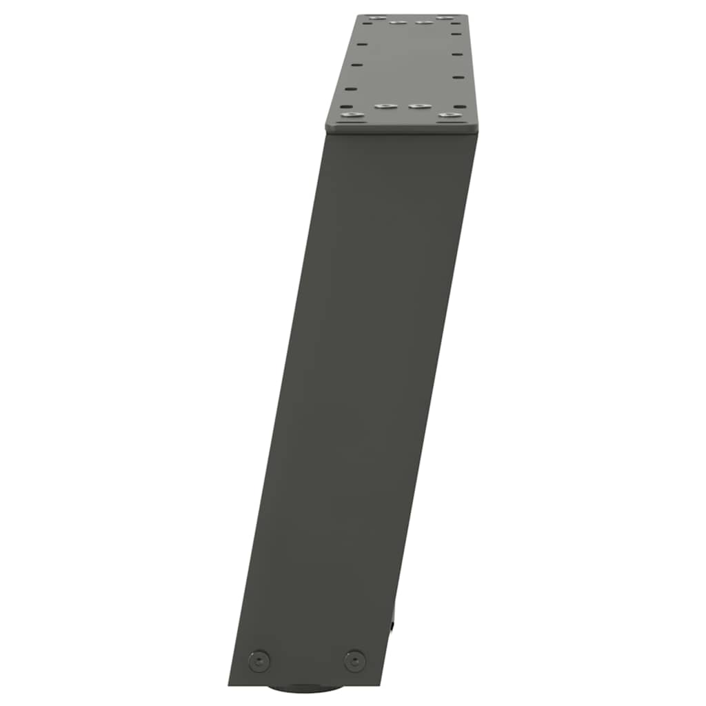 2 db antracitszürke, U alakú acél dohányzóasztal láb 70 x (30-31) cm