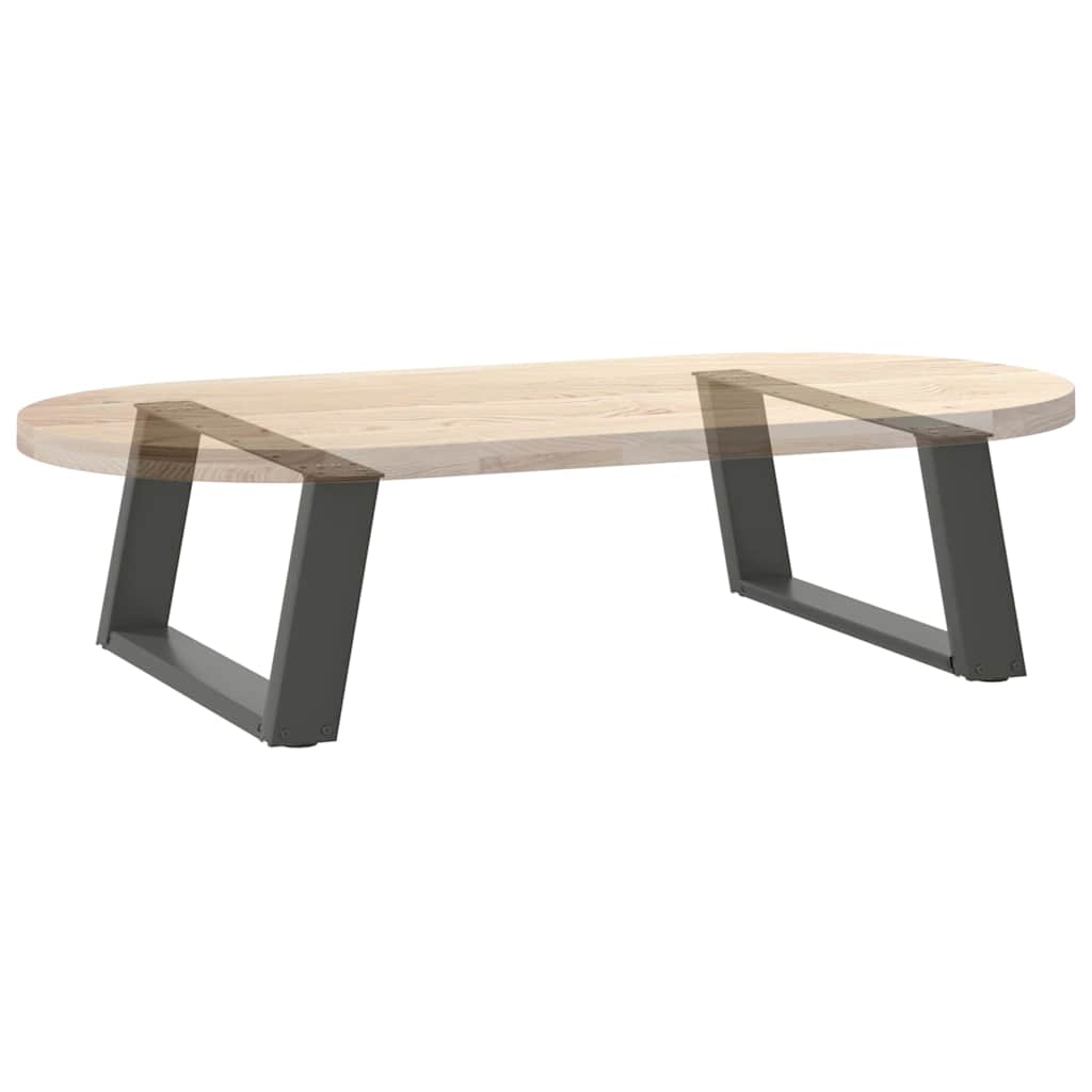 2 db antracitszürke, U alakú acél dohányzóasztal láb 70 x (30-31) cm