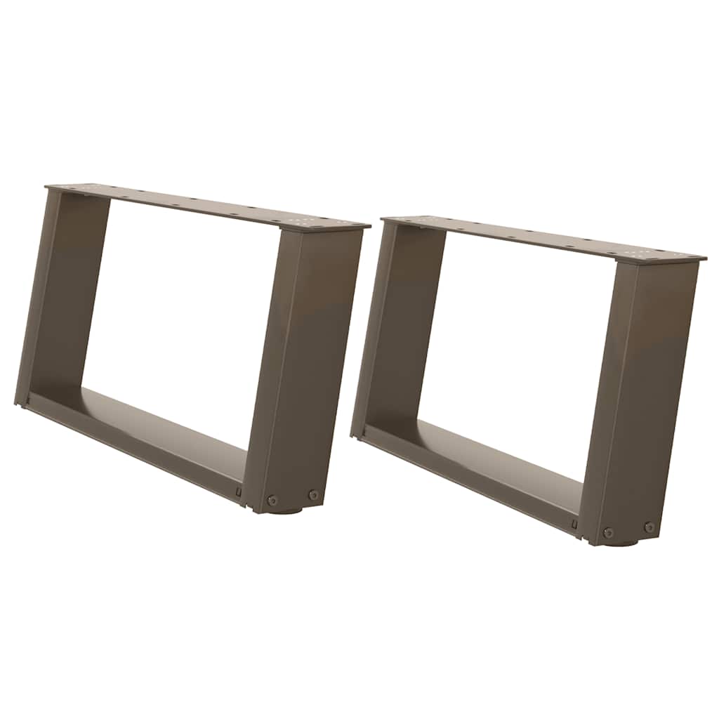 2 db U alakú natúr acél dohányzóasztal láb 70x(30-31) cm