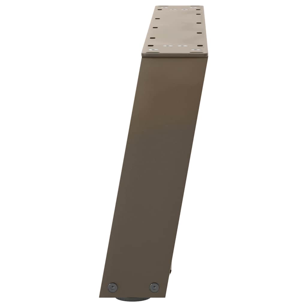 2 db U alakú natúr acél dohányzóasztal láb 70x(30-31) cm