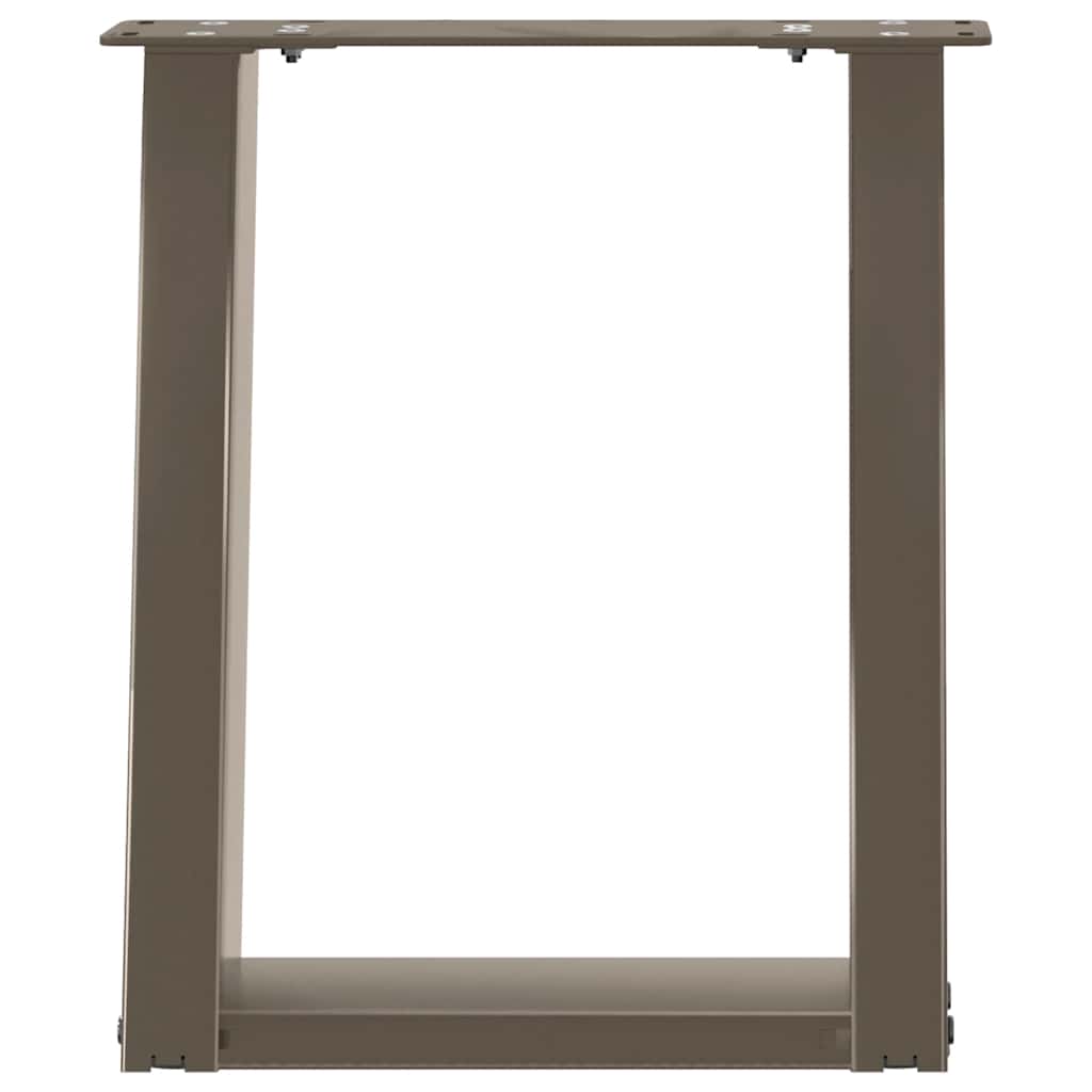 2 db U alakú natúr acél dohányzóasztal láb 28 x (42-43) cm