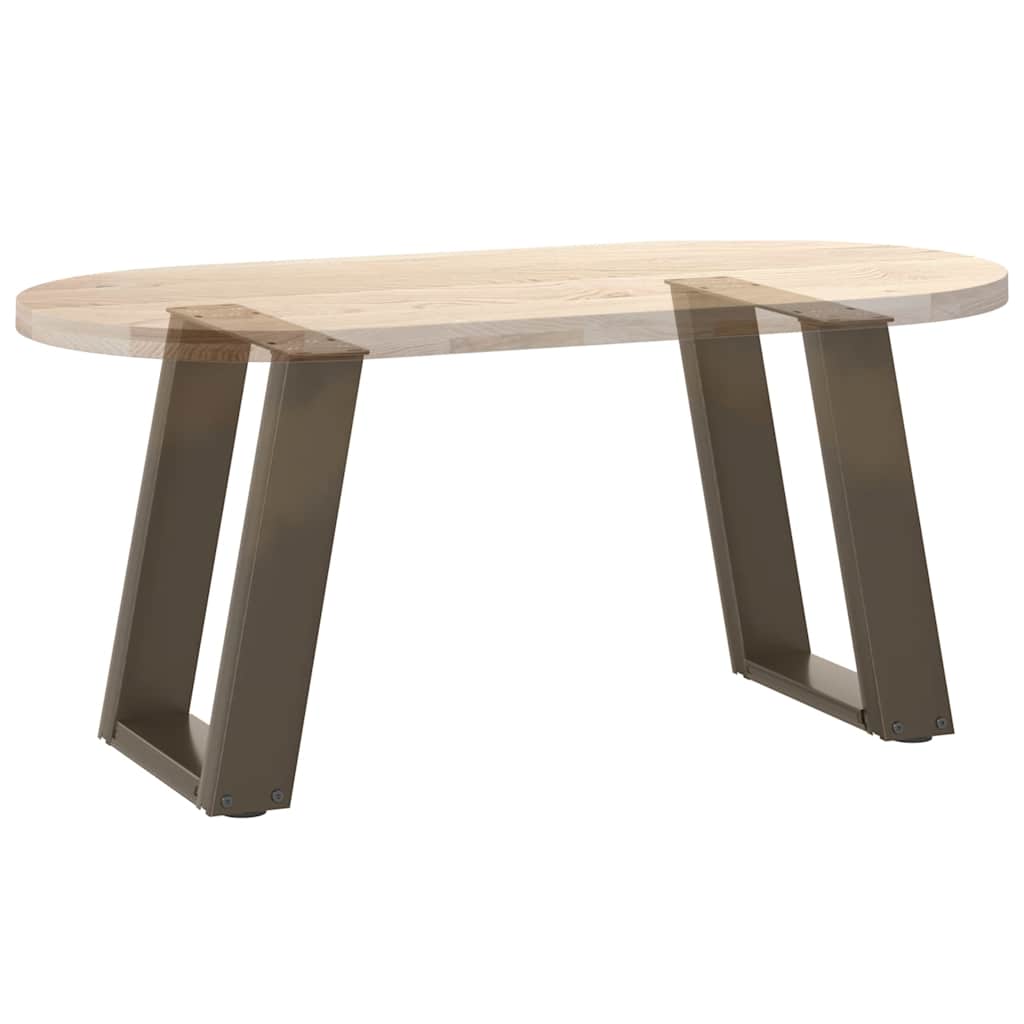2 db U alakú natúr acél dohányzóasztal láb 28 x (42-43) cm