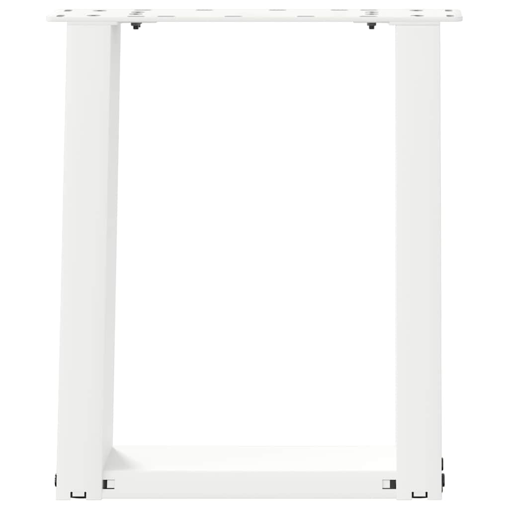 2 db U alakú fehér dohányzóasztal láb 38x(42-43) cm acél