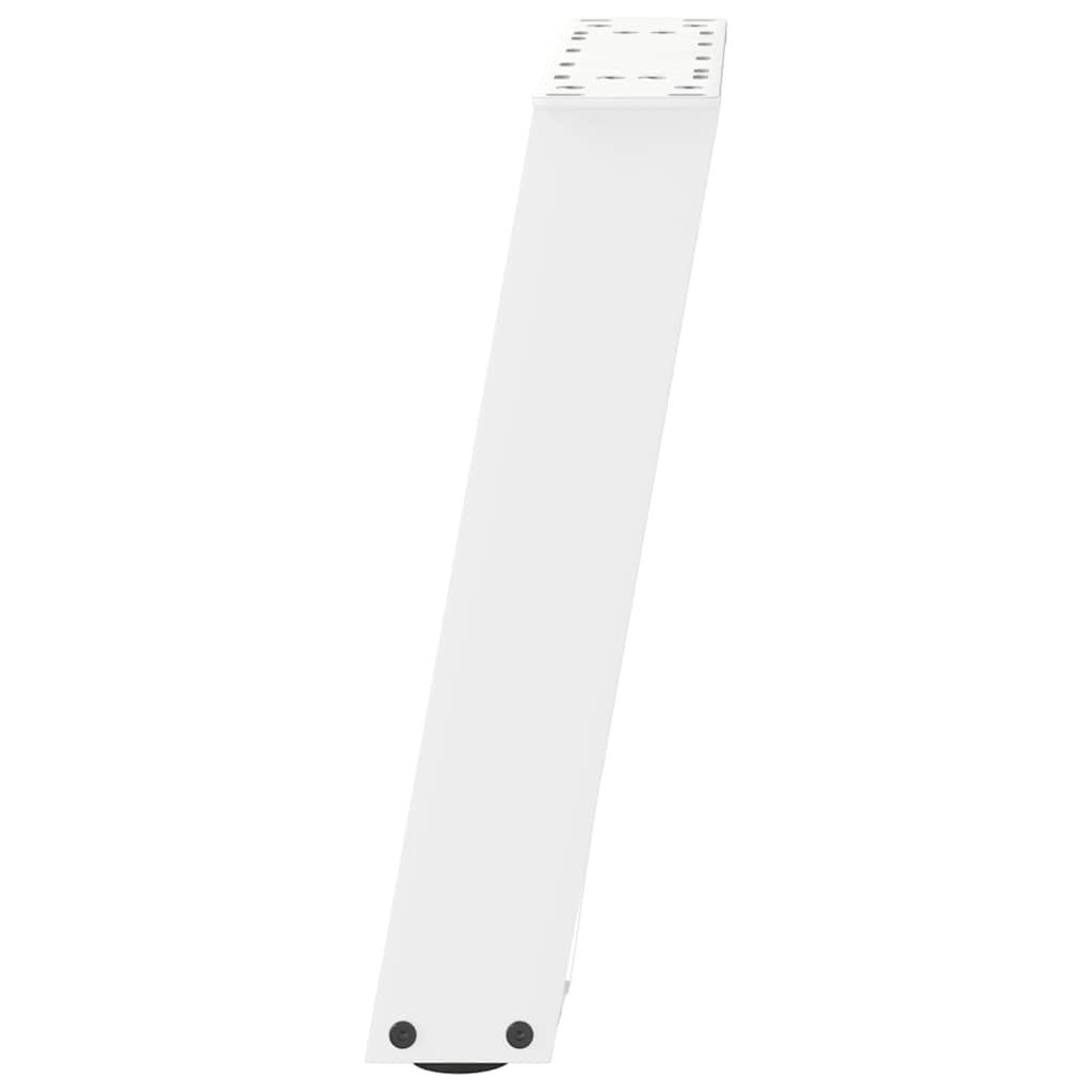 2 db U alakú fehér dohányzóasztal láb 38x(42-43) cm acél