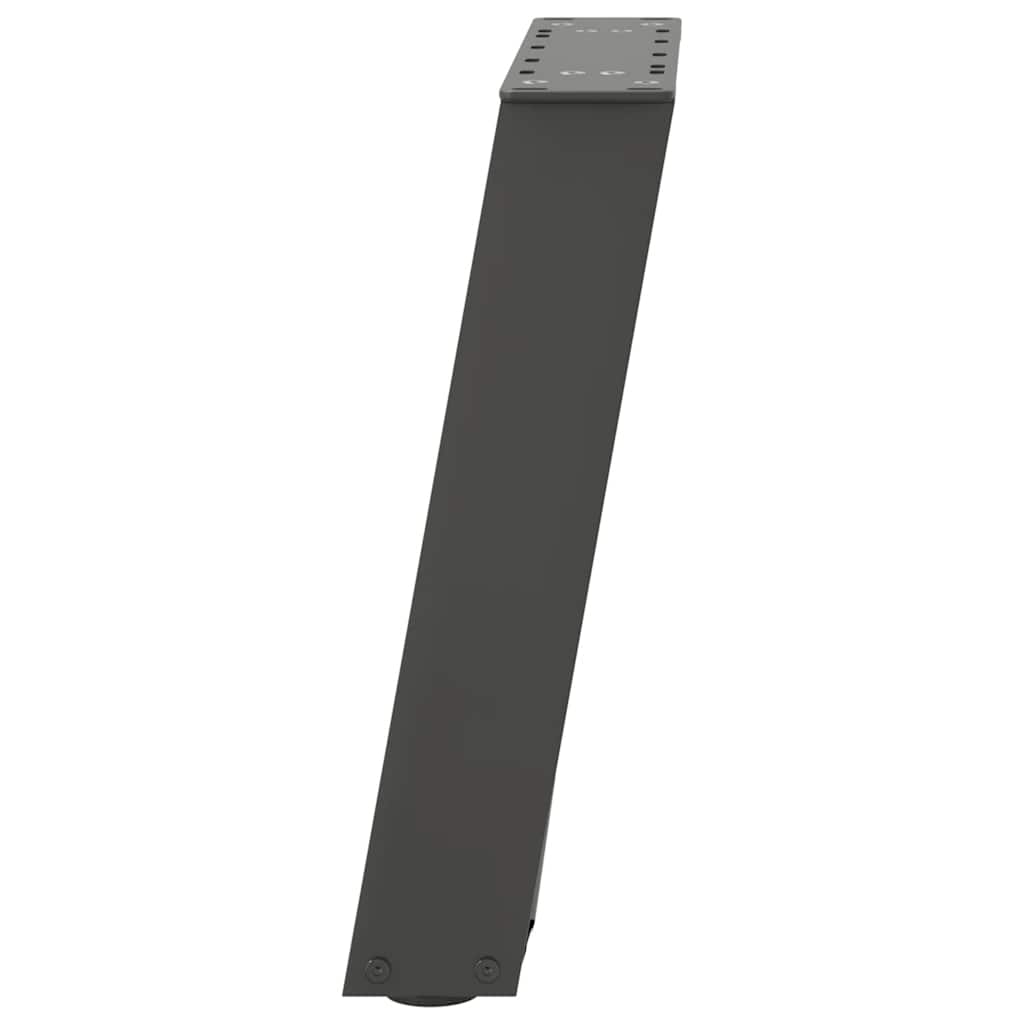 2 db antracitszürke U-alakú acél dohányzóasztal láb 38x(42-43) cm