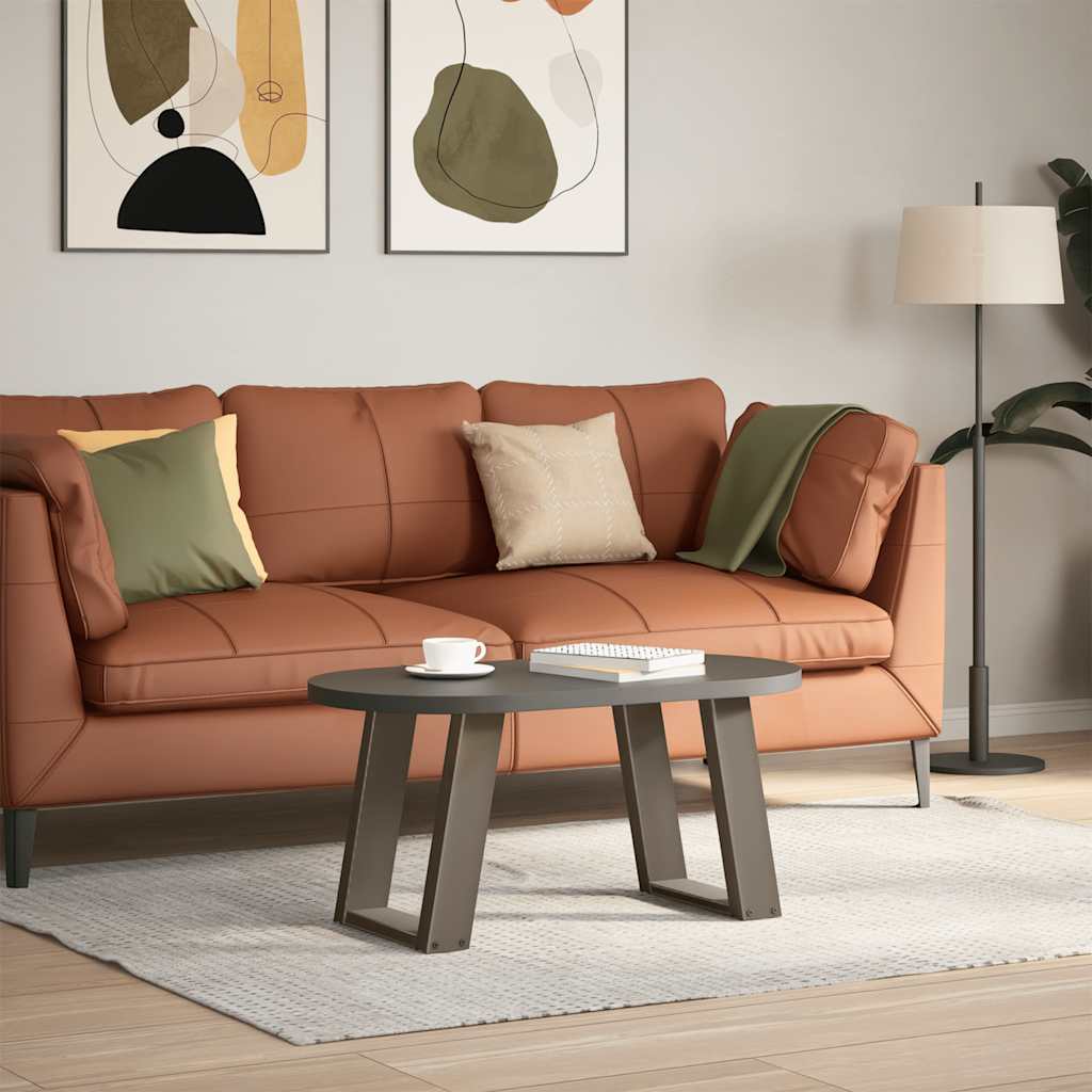 2 db U alakú natúr acél dohányzóasztal láb 38x(42-43) cm