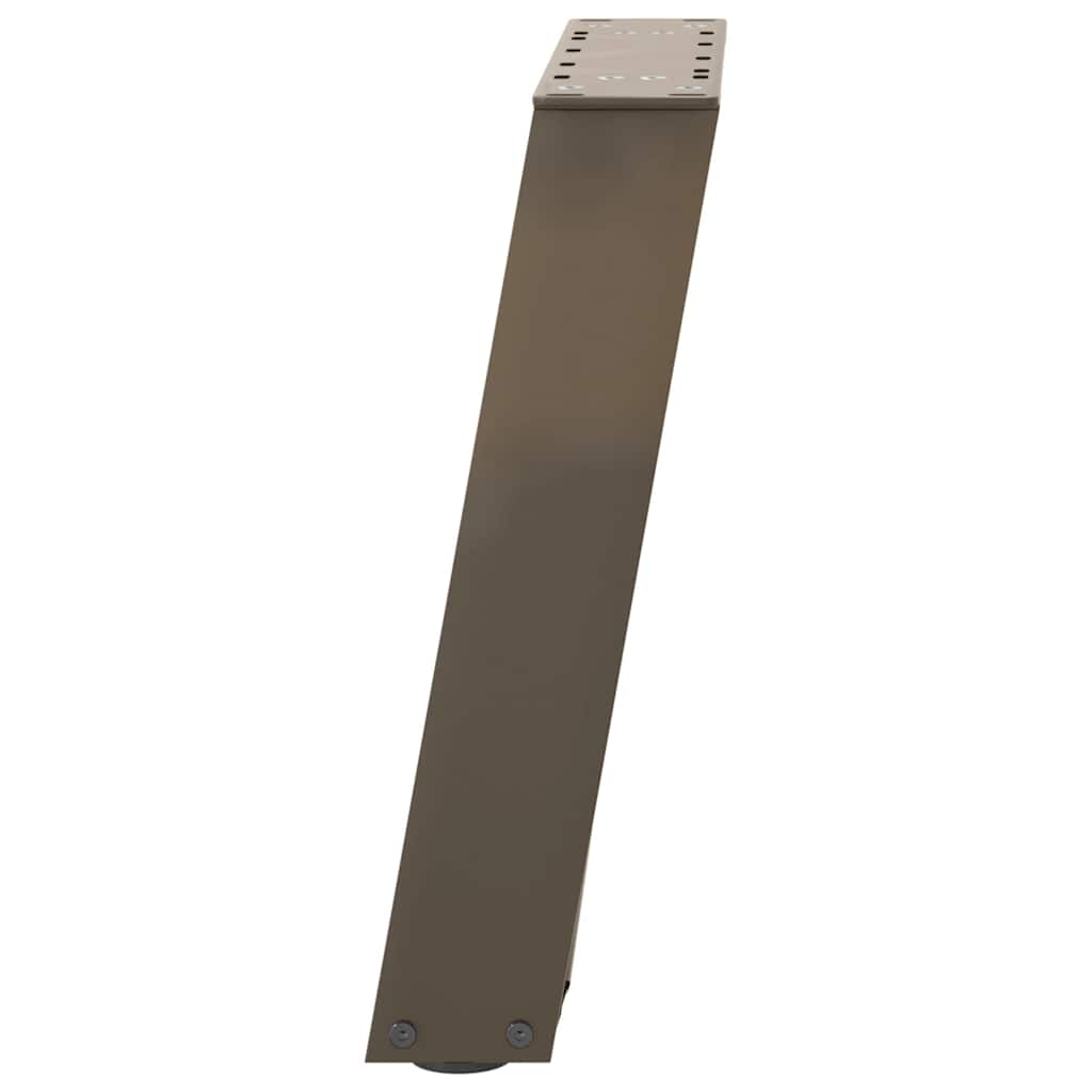 2 db U alakú natúr acél dohányzóasztal láb 38x(42-43) cm