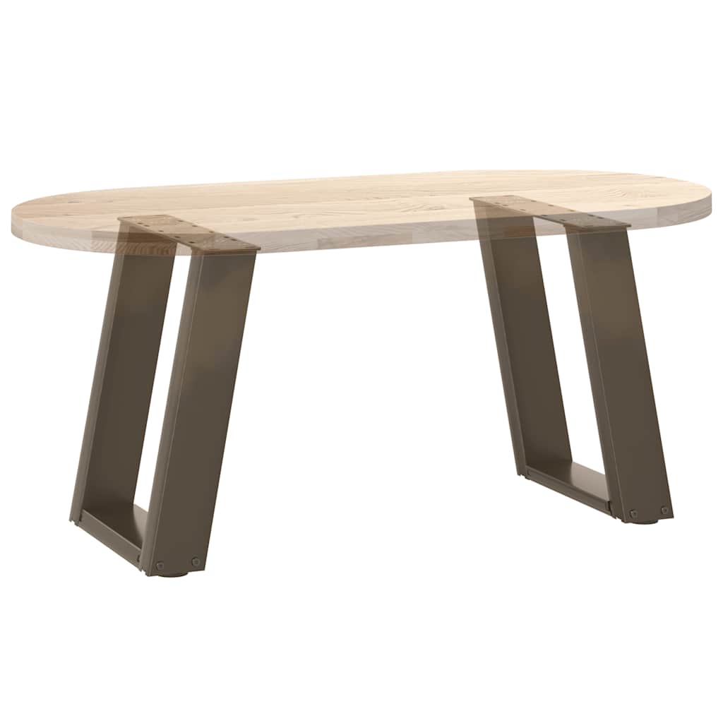2 db U alakú natúr acél dohányzóasztal láb 38x(42-43) cm