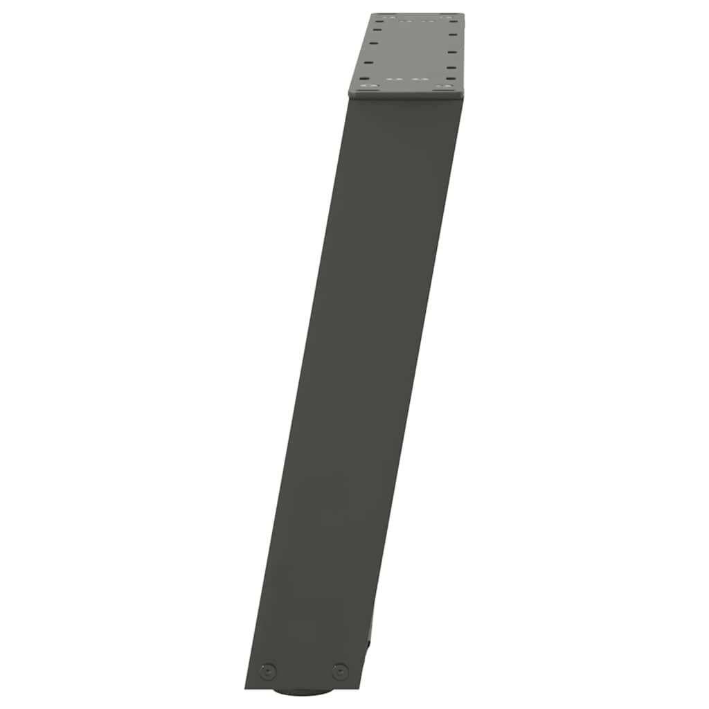 2 db antracitszürke, U alakú acél dohányzóasztal láb 50 x (42-43) cm