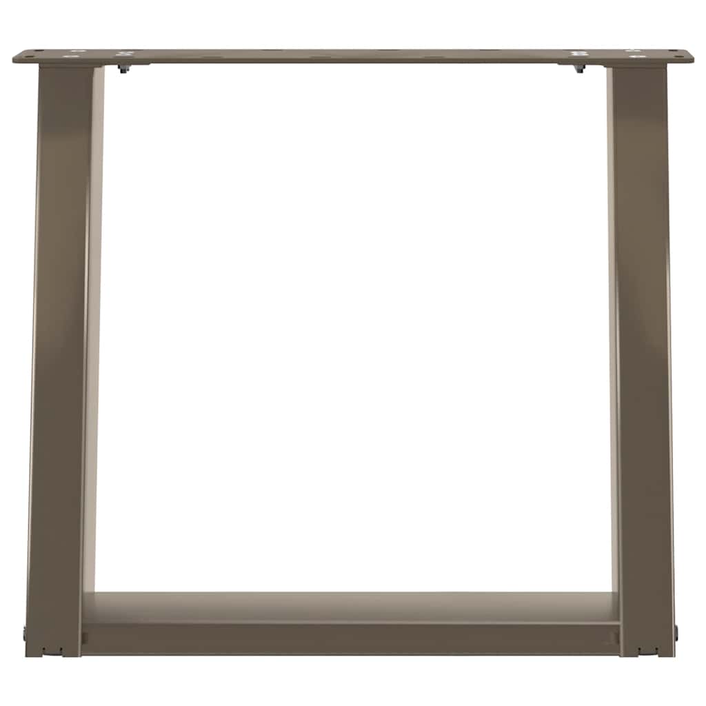 2 db U alakú natúr acél dohányzóasztal láb 50x(42-43) cm