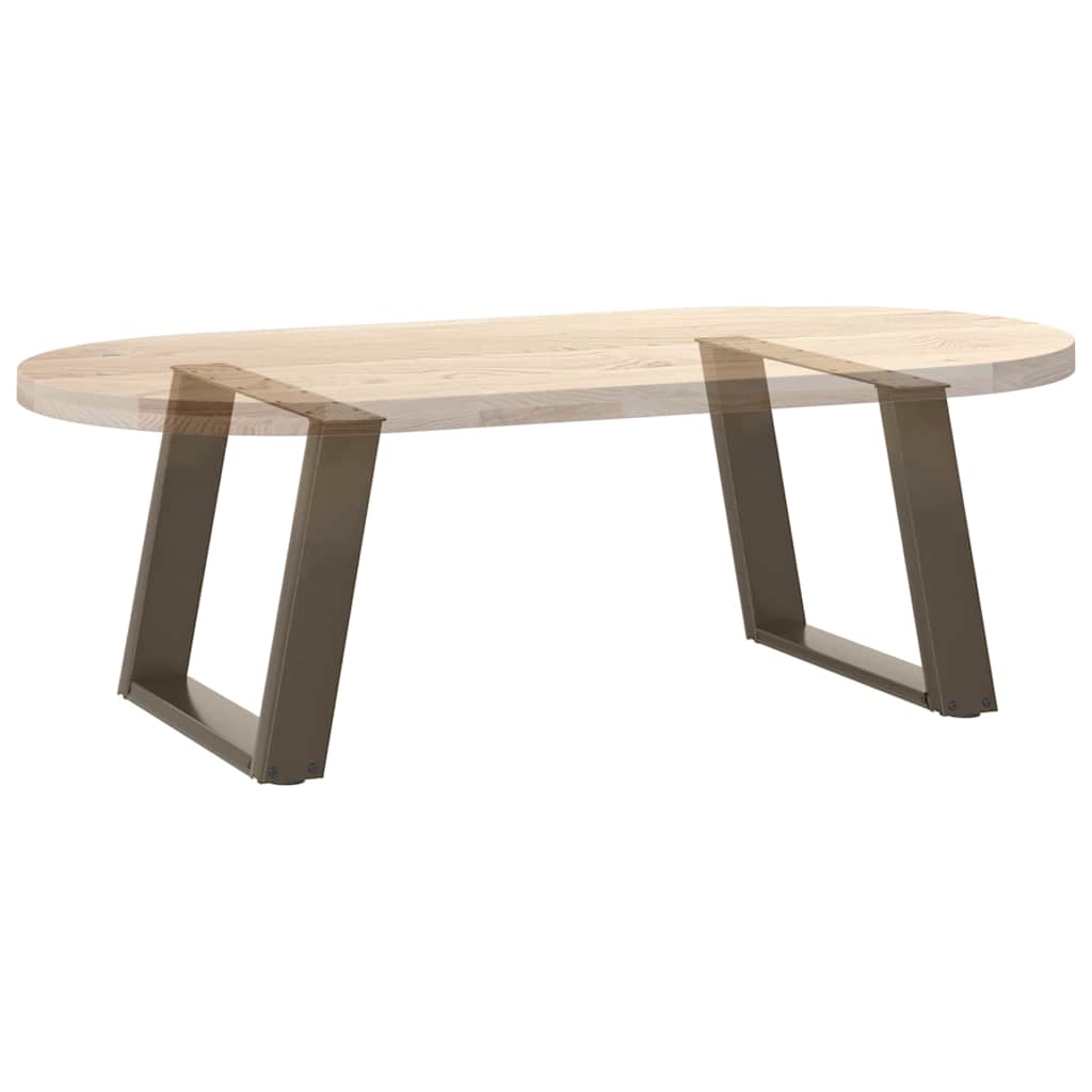 2 db U alakú natúr acél dohányzóasztal láb 50x(42-43) cm