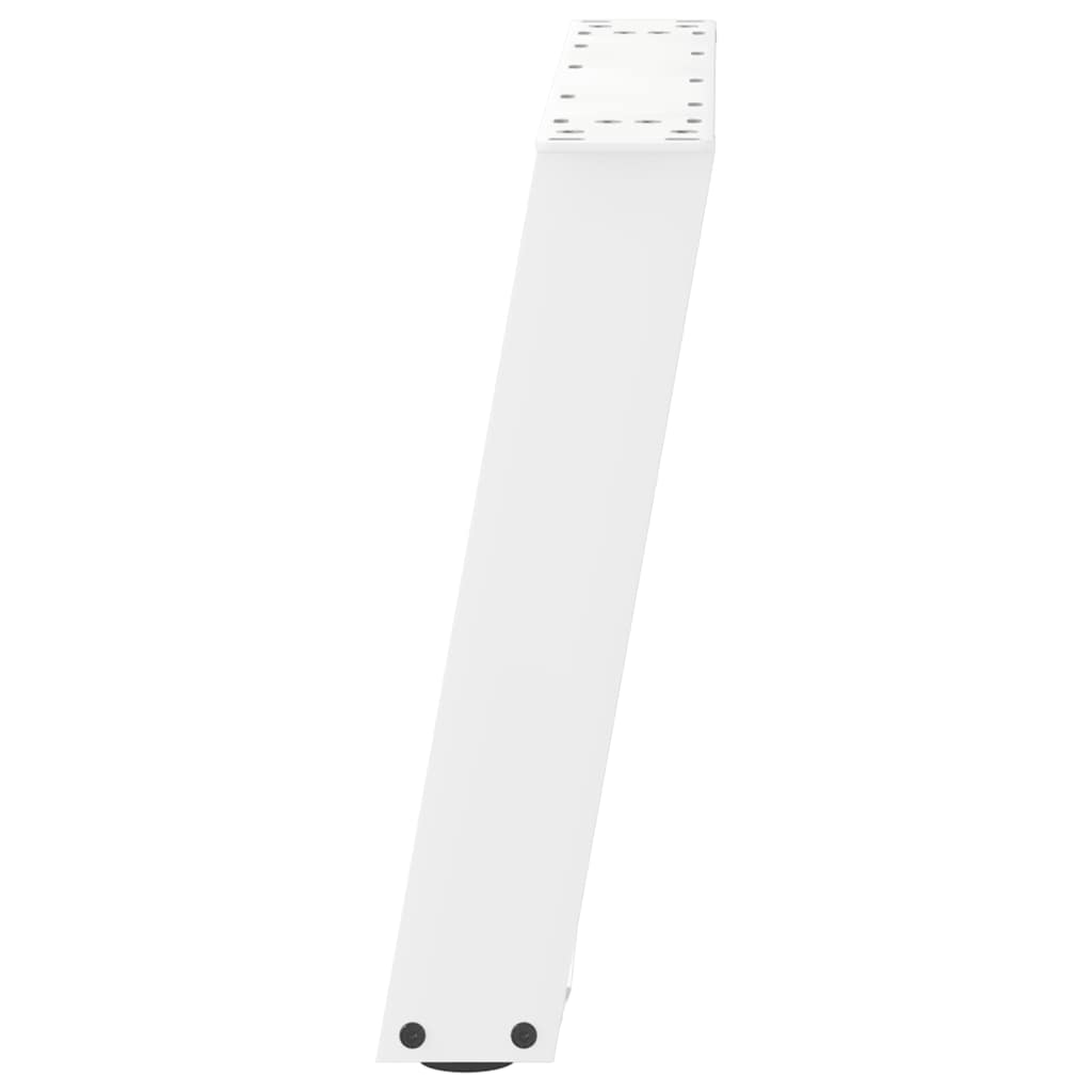2 db U alakú dohányzóasztal láb fehér 60 x (42-43) cm acél dohányzóasztal láb