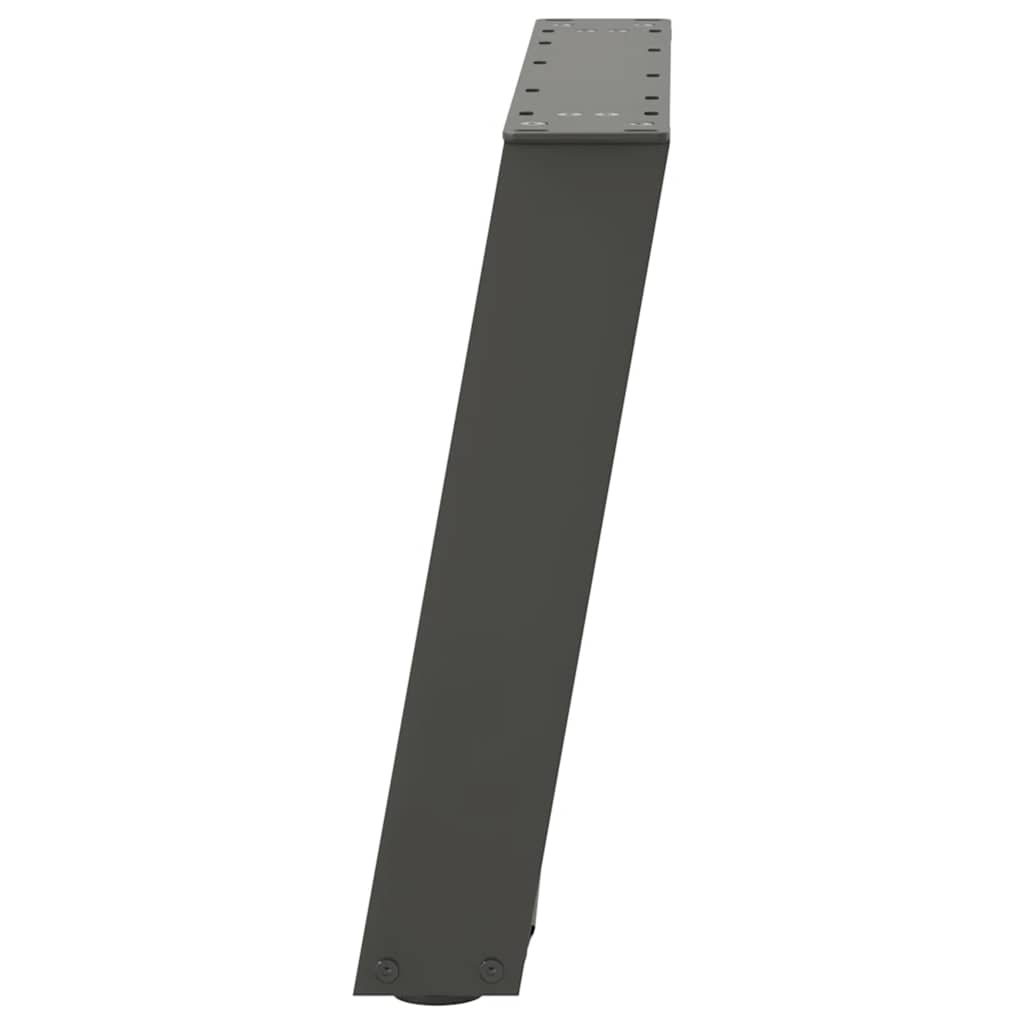 2 db antracitszürke, U alakú acél dohányzóasztal láb 60 x (42-43) cm
