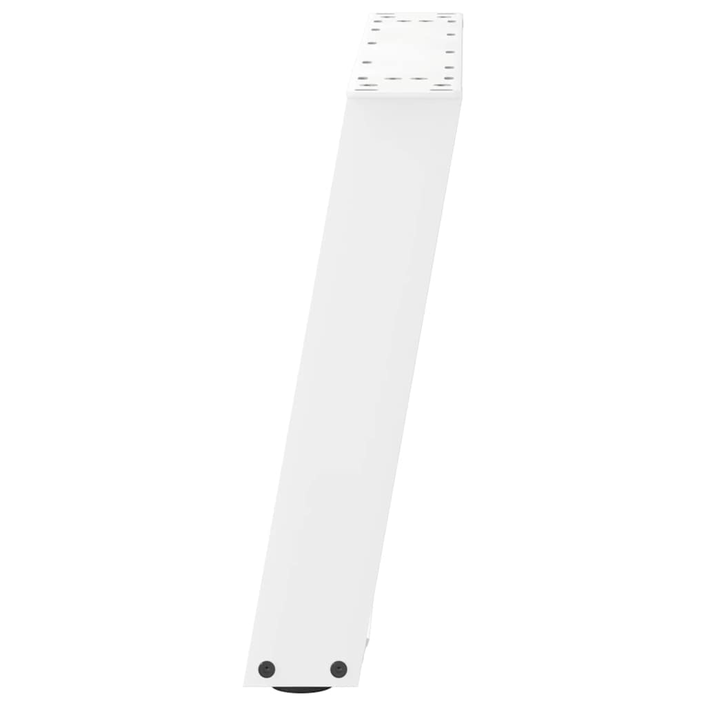 2 db U alakú dohányzóasztal láb fehér 70 x (42-43) cm acél