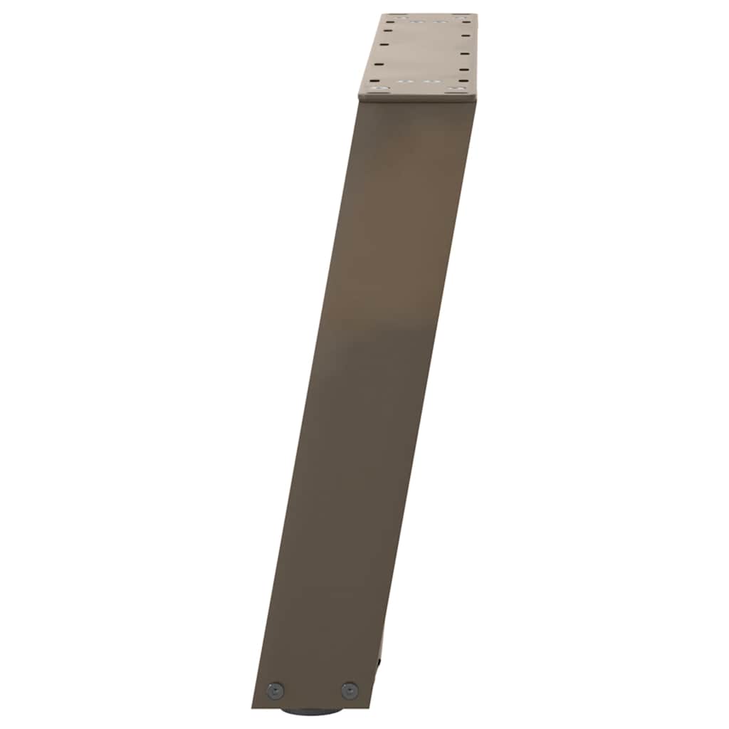 2 db U alakú natúr acél dohányzóasztal láb 70 x (42-43) cm