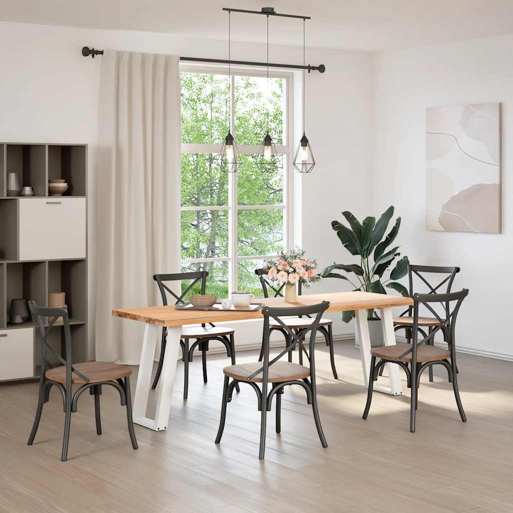 2 db fehér U alakú konzolasztal láb 28 x (72-73) cm acél