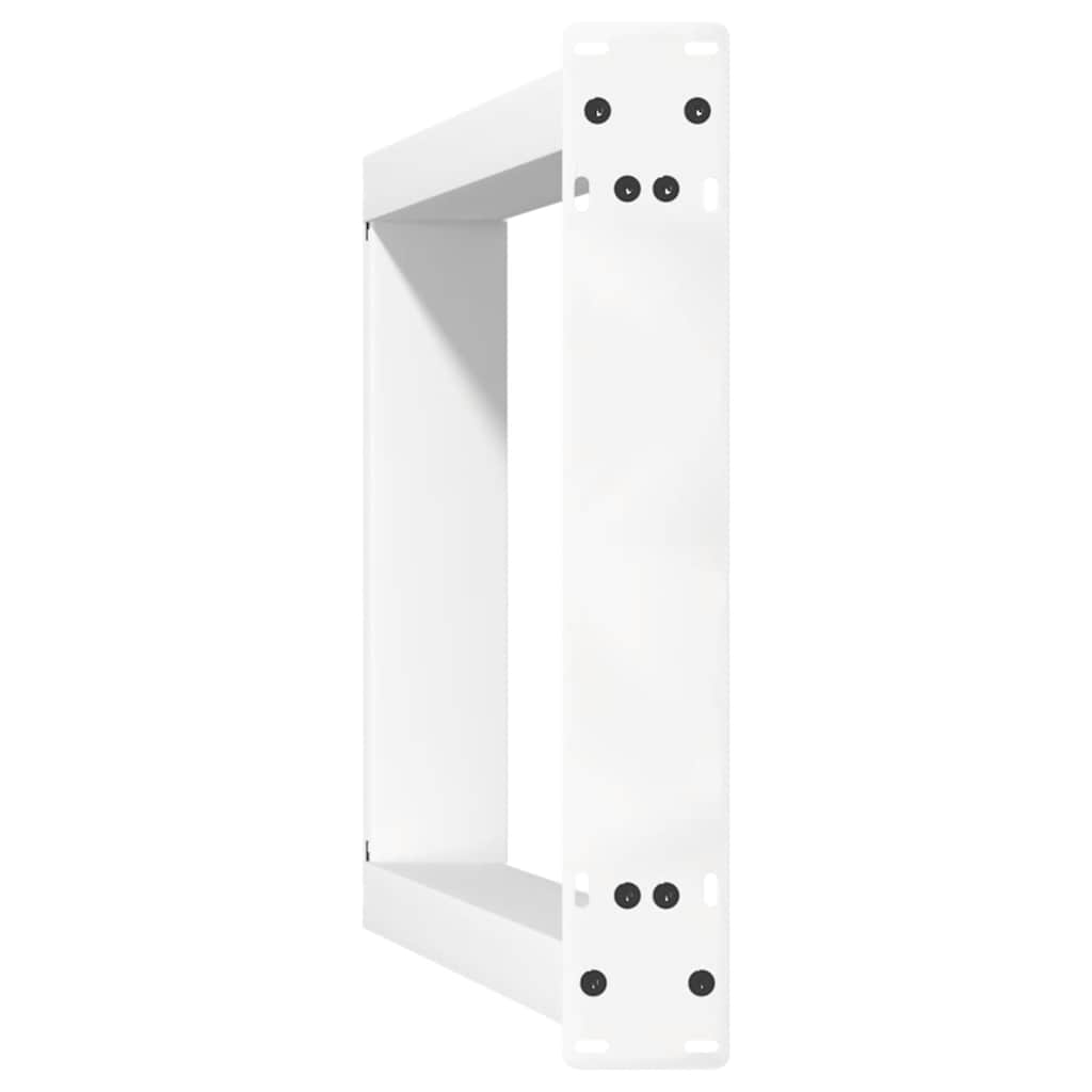 2 db fehér U alakú konzolasztal láb 28 x (72-73) cm acél