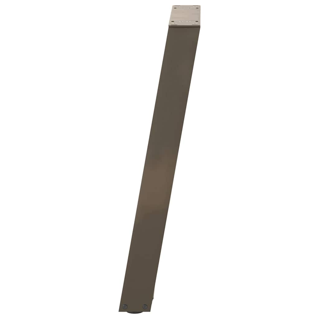 2 db U alakú natúr acél konzolasztal láb 28 x (72-73) cm