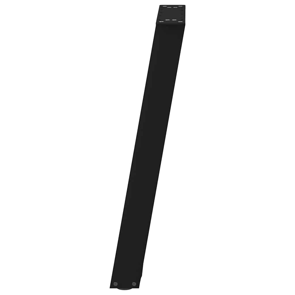 2 db fekete, U alakú acél konzolasztal láb 38 x (72-73) cm