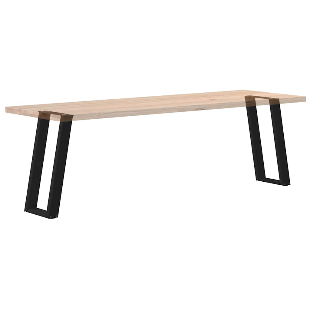 2 db fekete, U alakú acél konzolasztal láb 38 x (72-73) cm