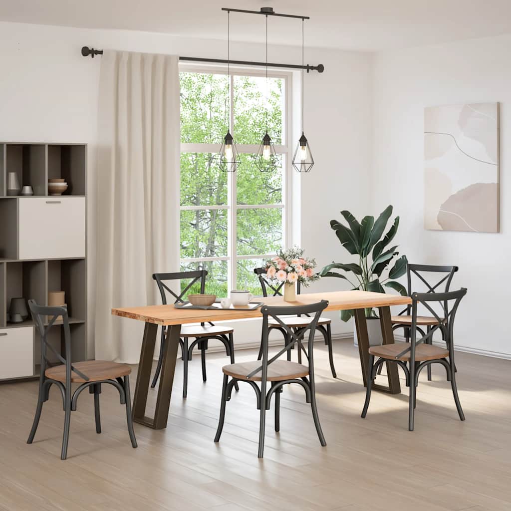 2 db U alakú natúr acél konzolasztal láb 38x(72-73) cm