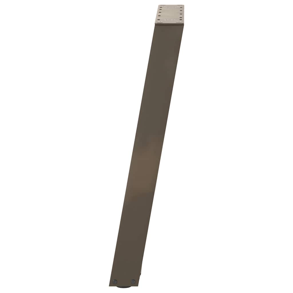 2 db U alakú natúr acél konzolasztal láb 38x(72-73) cm