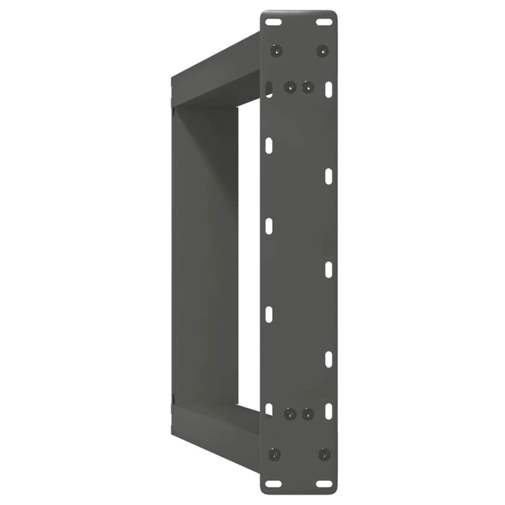 2 db antracitszürke, U alakú acél étkezőasztal láb 50 x (72-73) cm