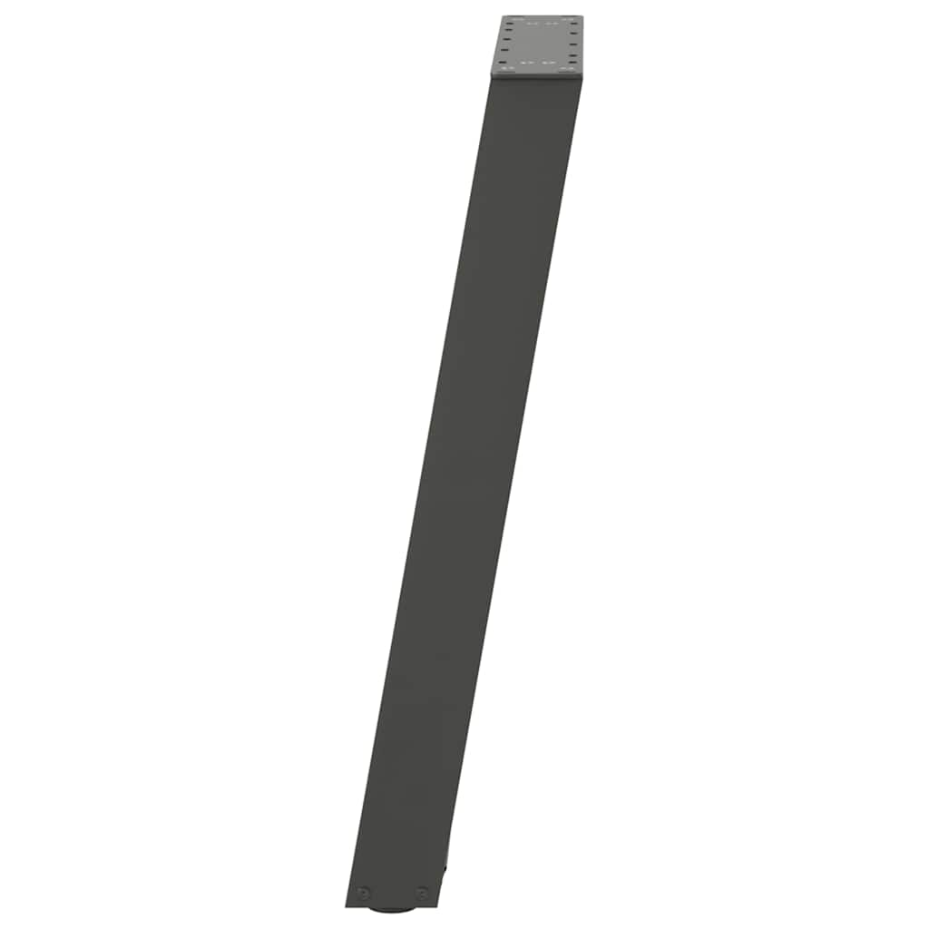 2 db antracitszürke, U alakú étkezőasztal láb 60 x (72-73) cm acél