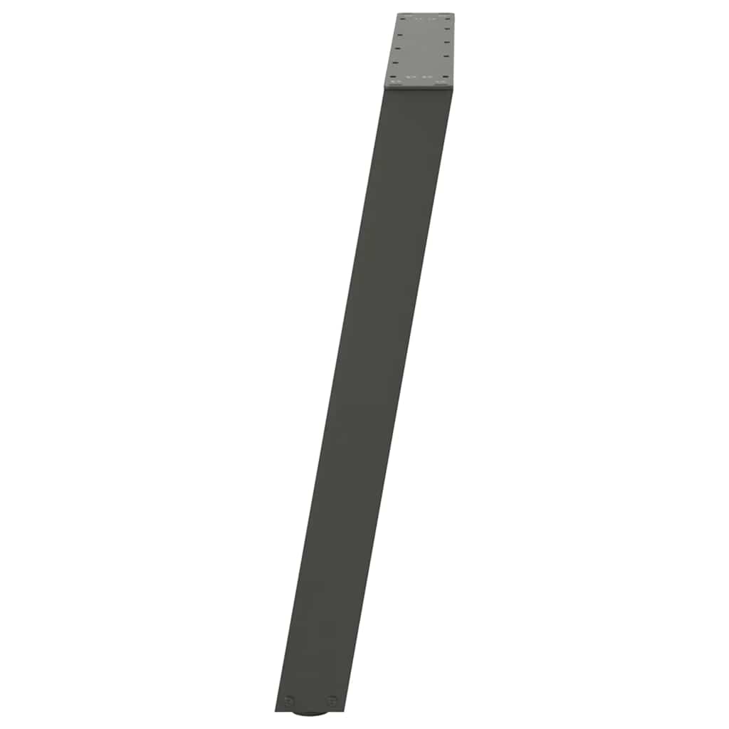 2 db antracitszürke, U alakú étkezőasztal láb 70 x (72-73) cm acél