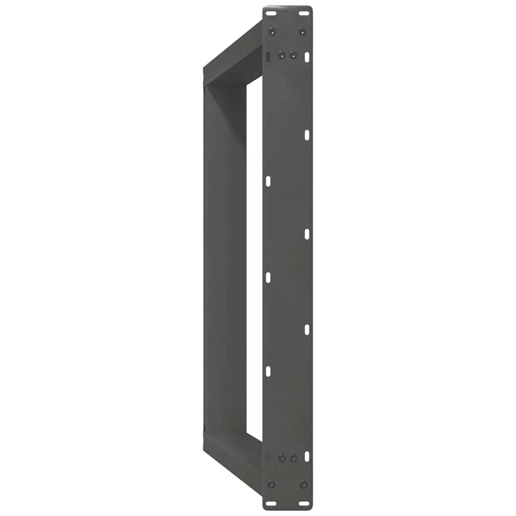 2 db antracitszürke, U alakú étkezőasztal láb 70 x (72-73) cm acél
