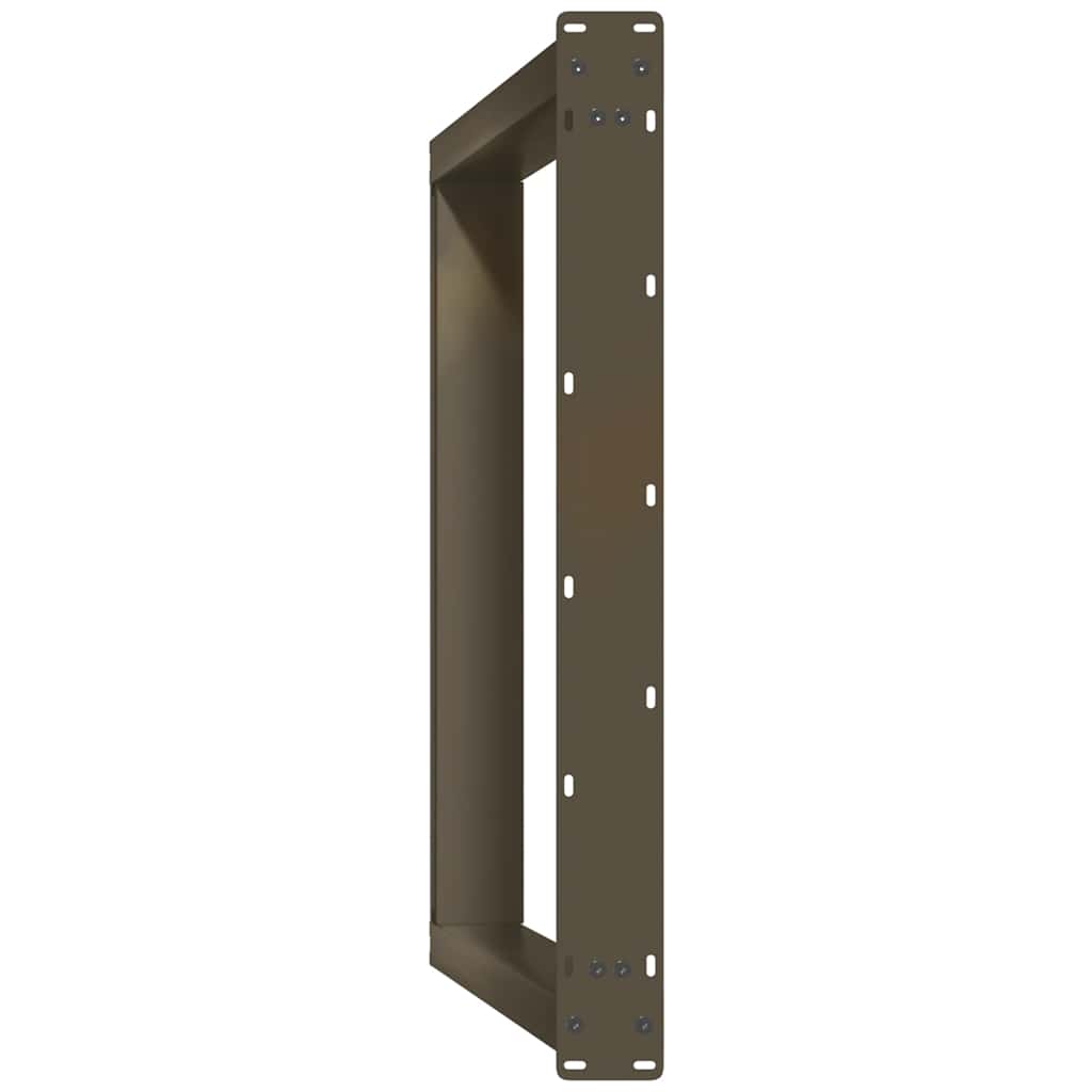 2 db U alakú étkezőasztal láb natúr acélból 70 x (72-73) cm