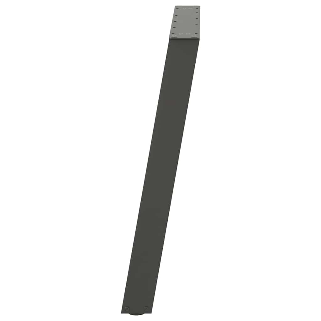 2 db antracitszürke, U alakú acél étkezőasztal láb 90 x (72-73) cm
