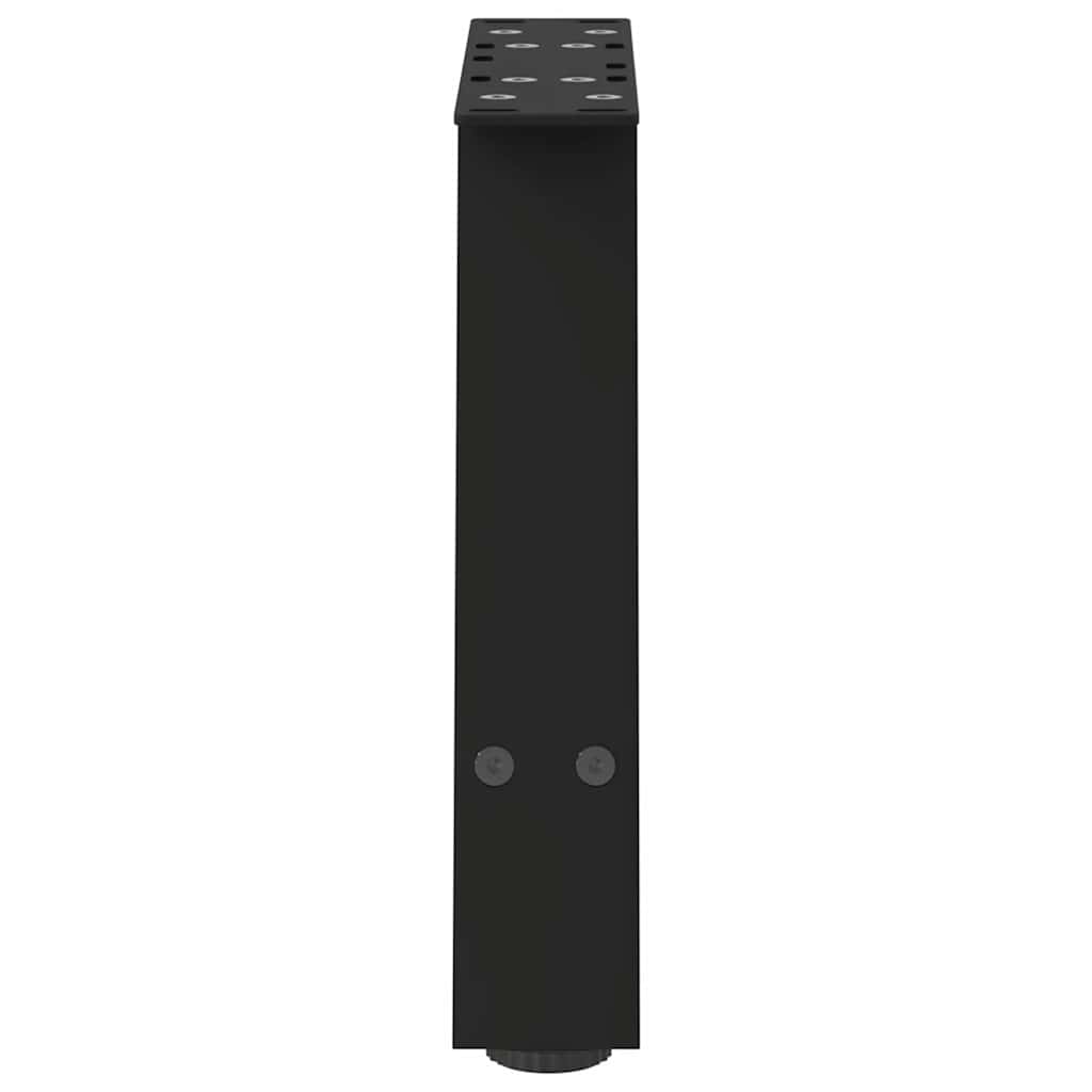 2 db A-alakú fekete dohányzóasztal láb 30 x (30-31) cm acél