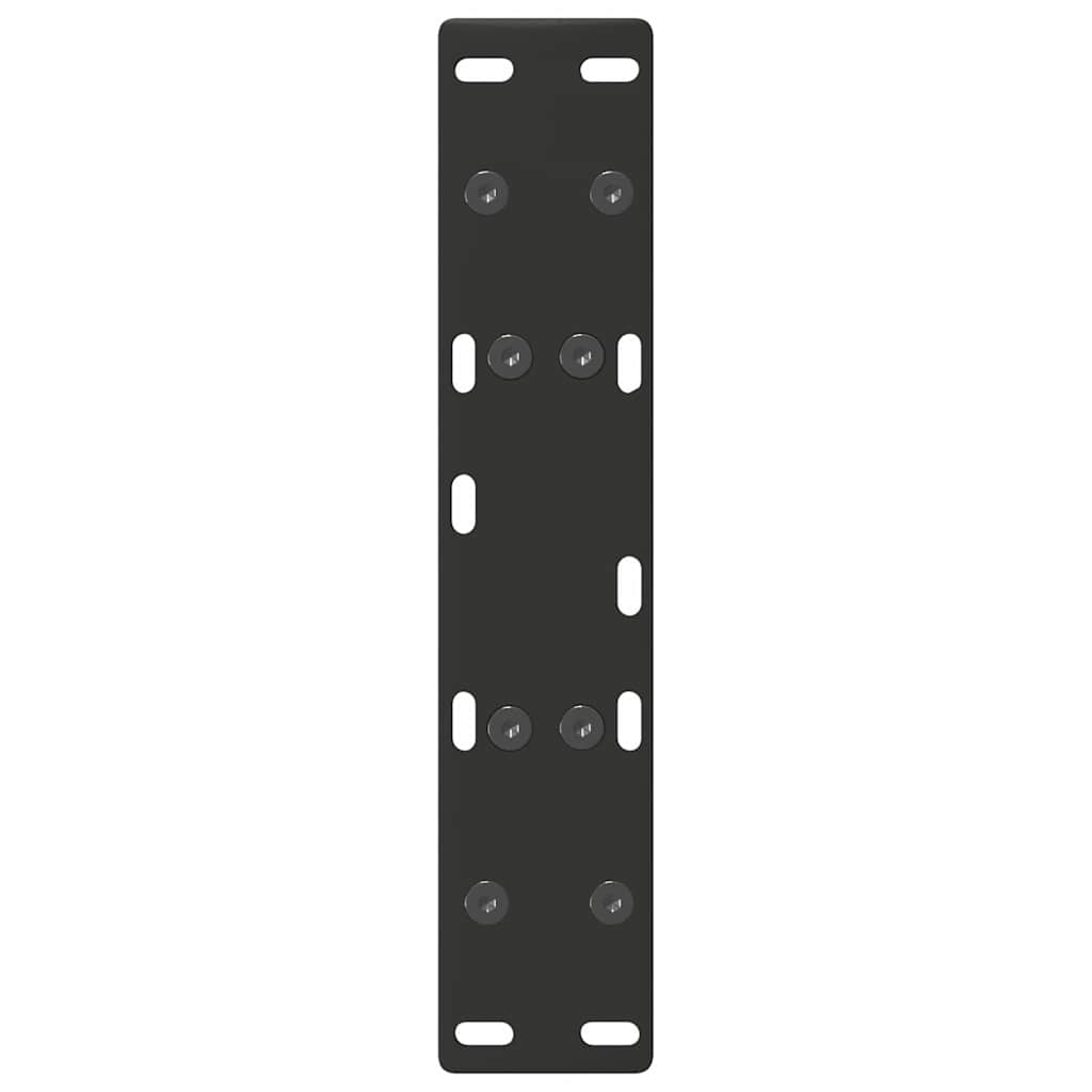 2 db A-alakú fekete dohányzóasztal láb 30 x (30-31) cm acél