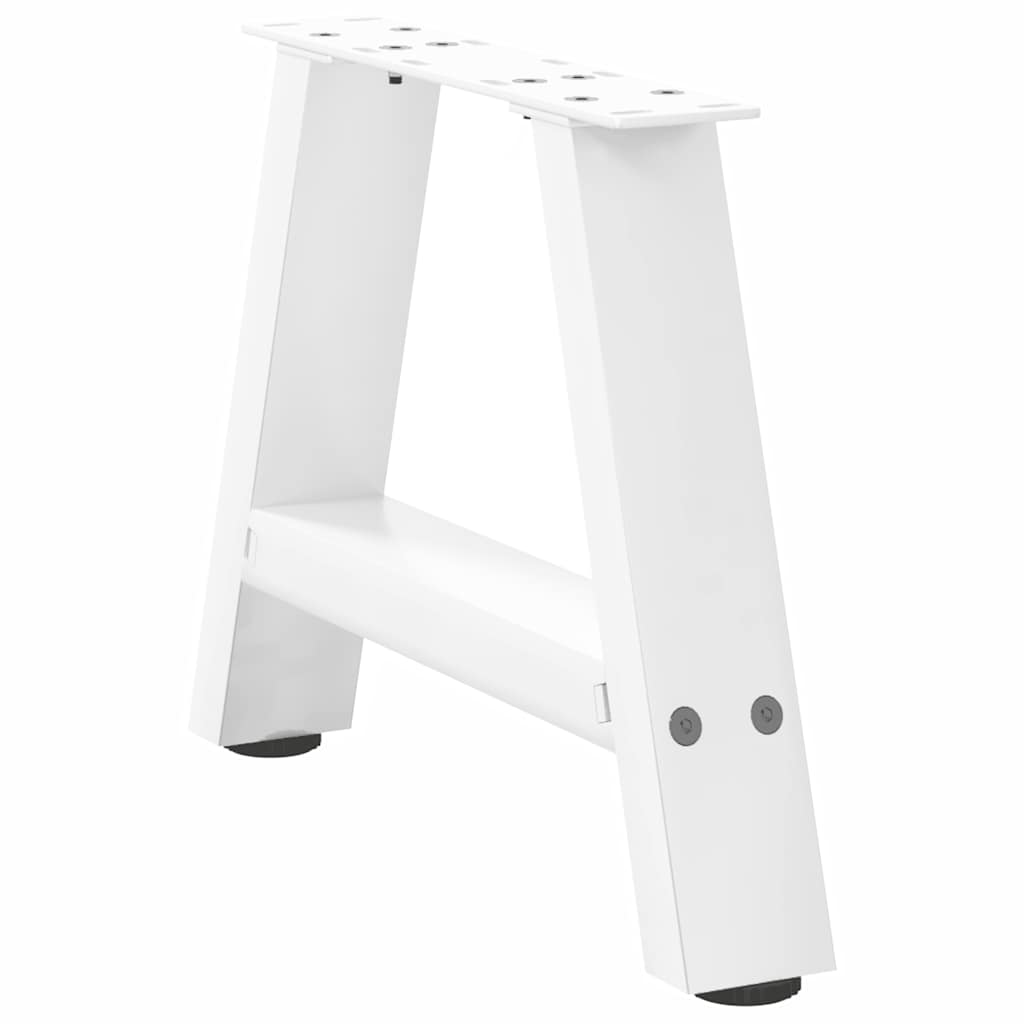 2 db A-alakú fehér dohányzóasztal láb 30 x (30-31) cm acél