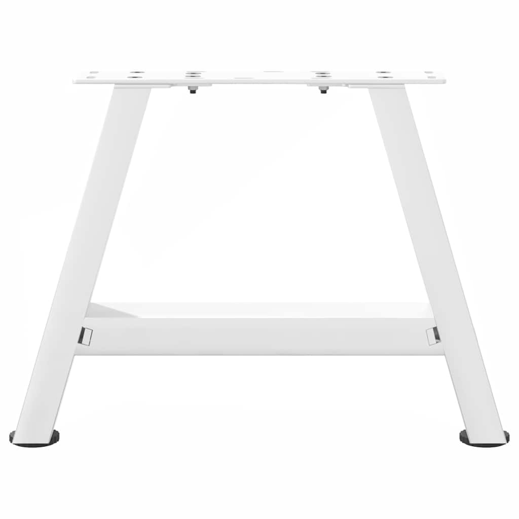 2 db A-alakú fehér dohányzóasztal láb 30 x (30-31) cm acél