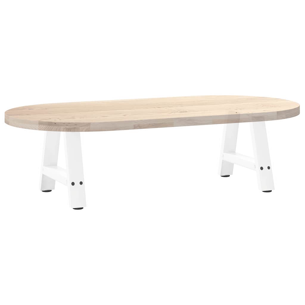 2 db A-alakú fehér dohányzóasztal láb 30 x (30-31) cm acél