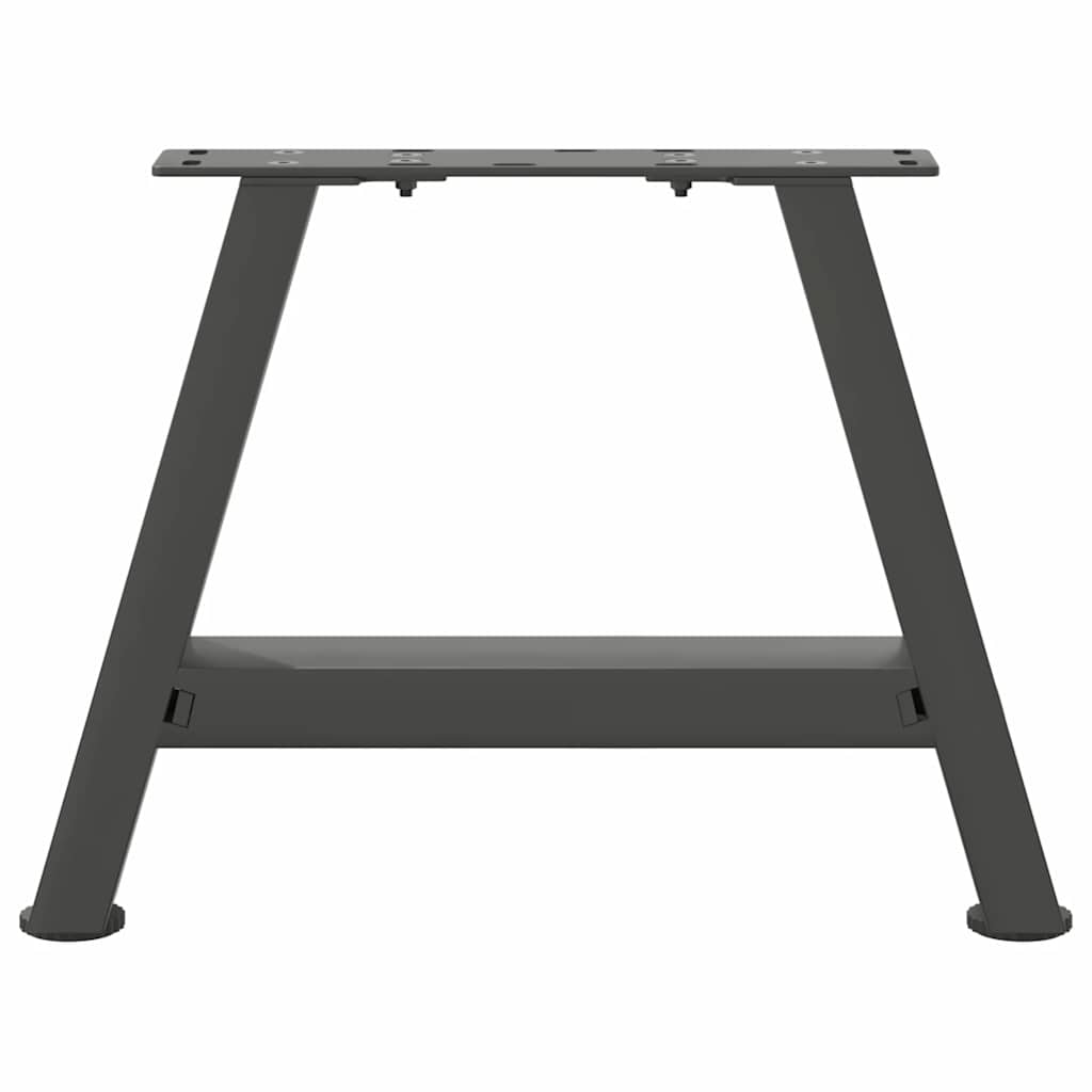 2 db antracitszürke A-alakú acél dohányzóasztal láb 30x(30-31) cm