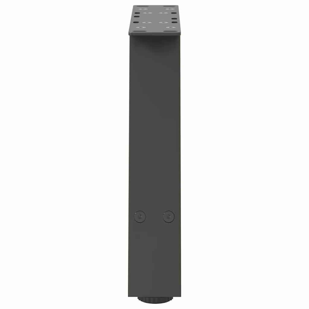 2 db antracitszürke A-alakú acél dohányzóasztal láb 30x(30-31) cm