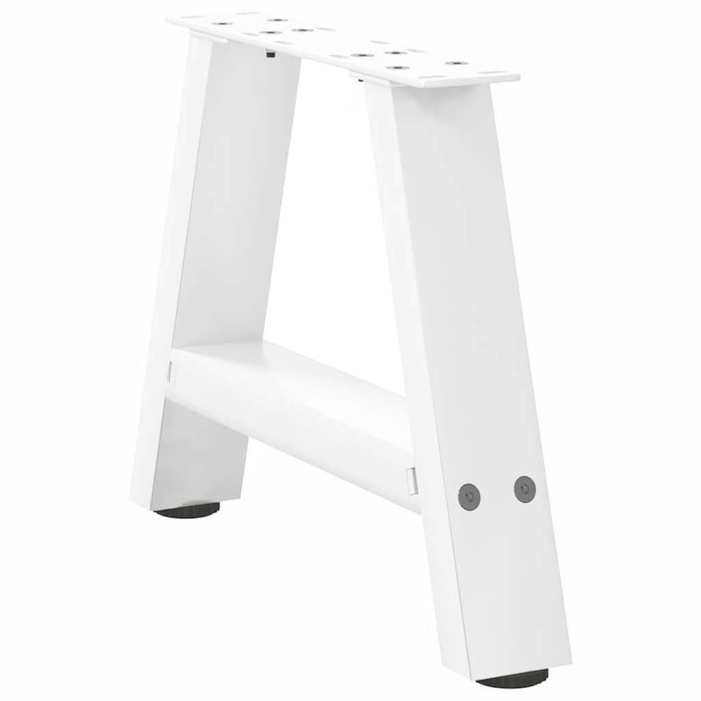 2 db A-alakú fehér dohányzóasztal láb 40 x (30-31) cm acél