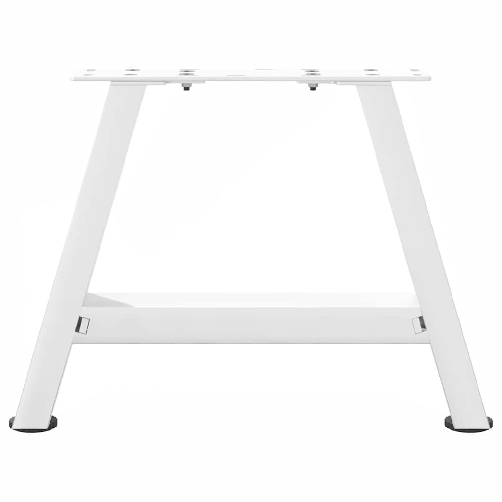 2 db A-alakú fehér dohányzóasztal láb 40 x (30-31) cm acél