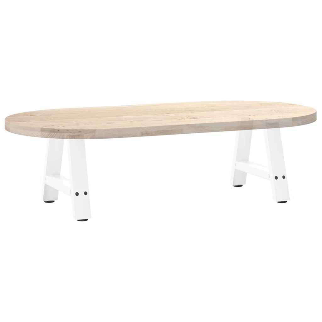 2 db A-alakú fehér dohányzóasztal láb 40 x (30-31) cm acél