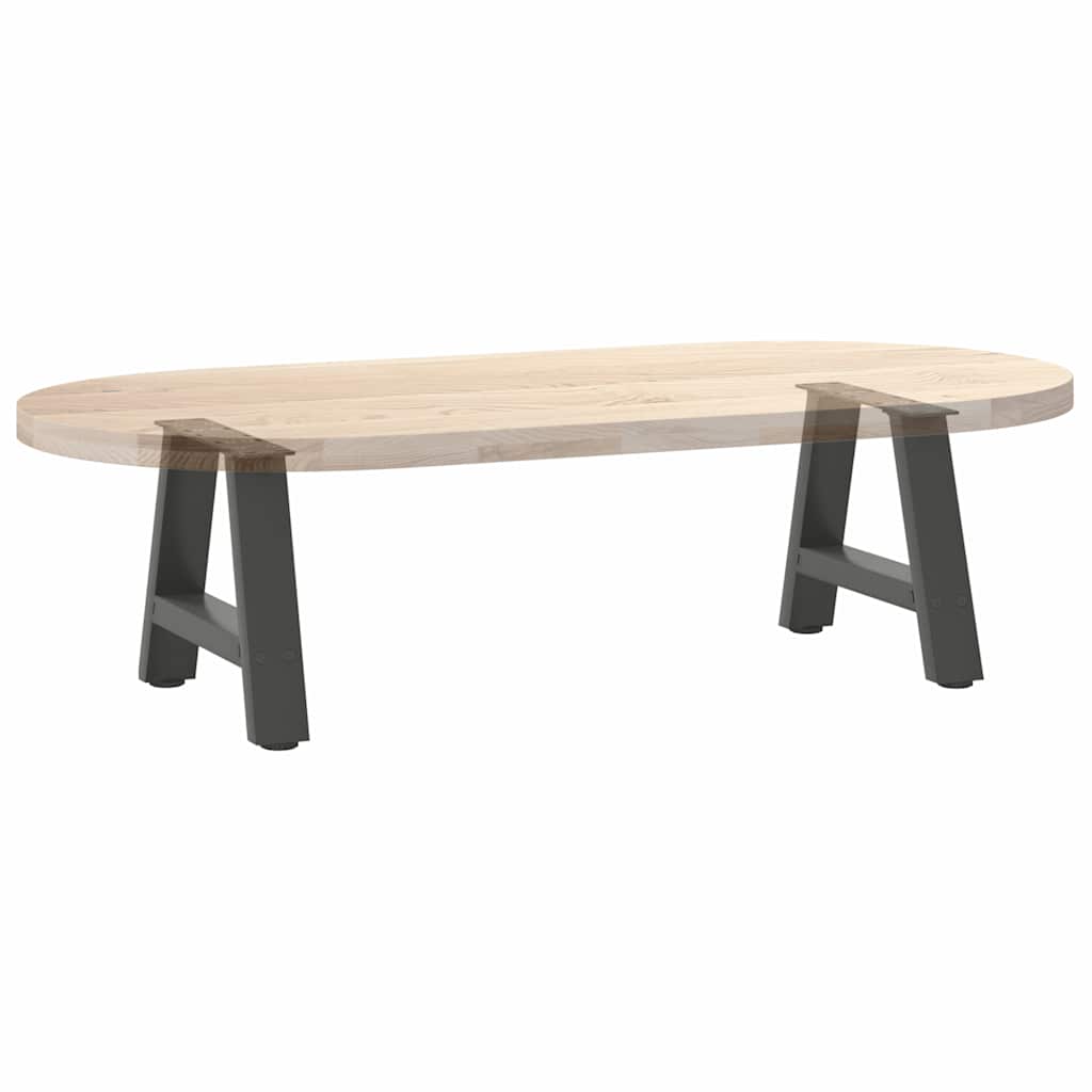 2 db antracitszürke A-alakú acél dohányzóasztal láb 40x(30-31) cm