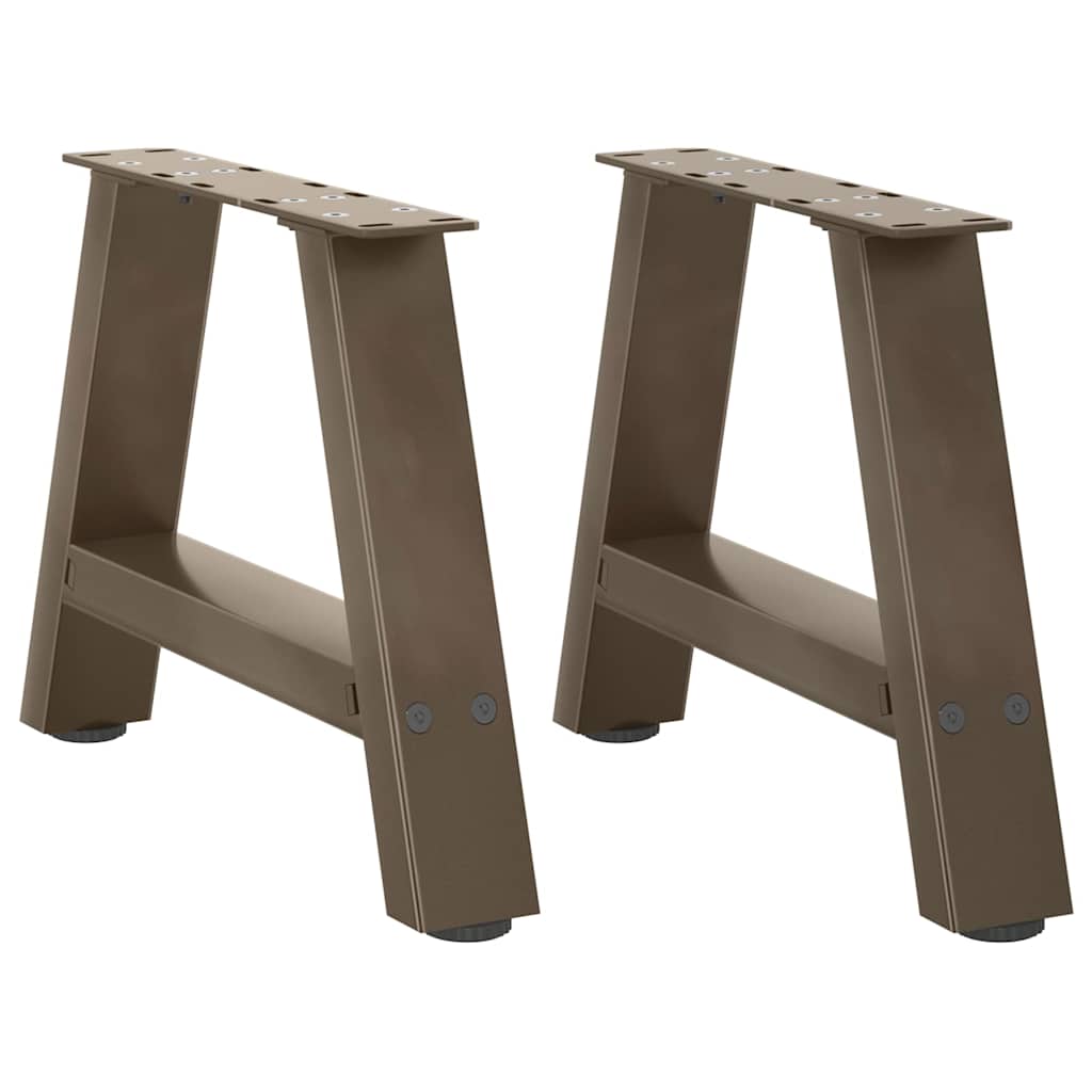 2 db A-alakú dohányzóasztal láb 40x(30-31) cm acél dohányzóasztal láb